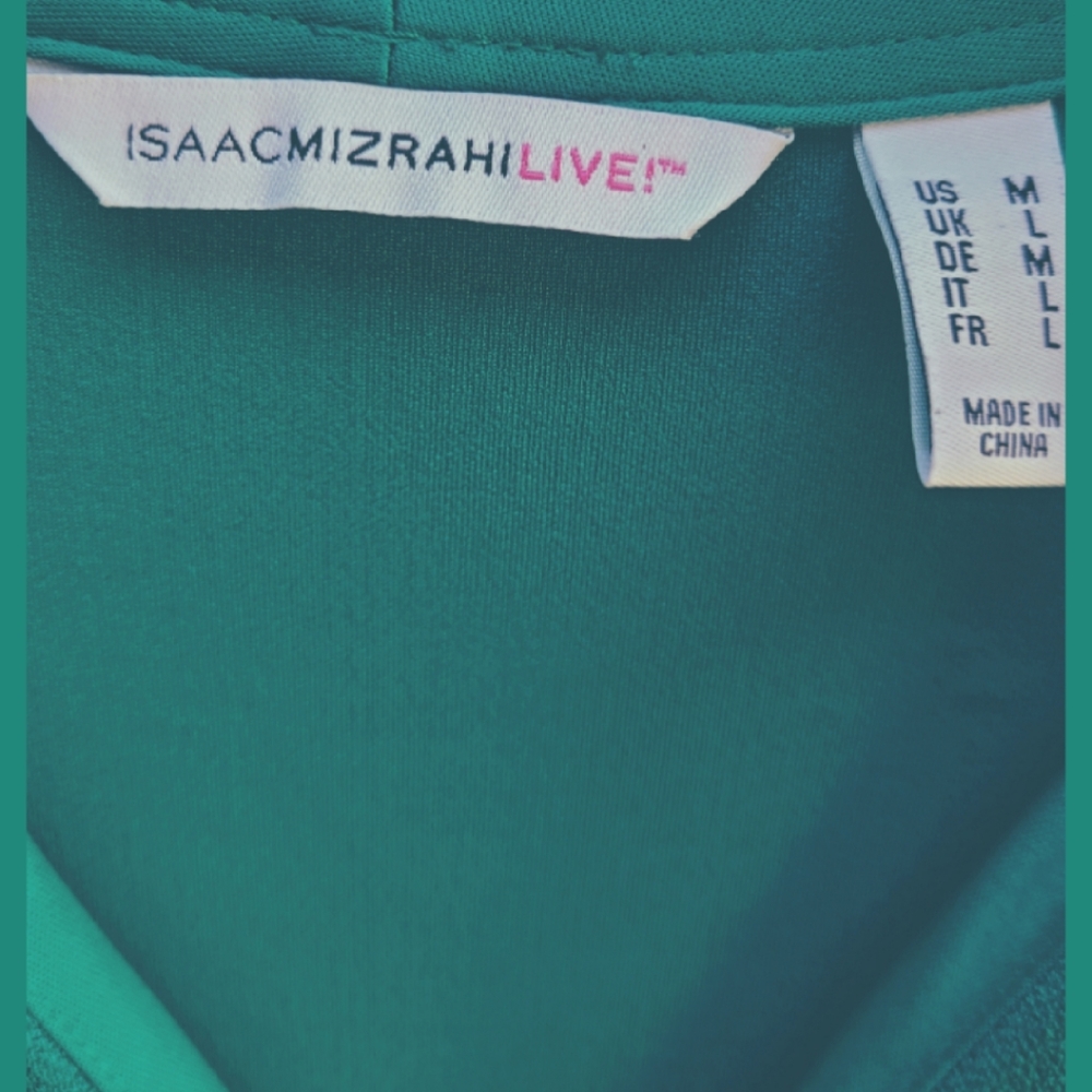 ISAAC MIZRAHI LIVE PEBBLE KNIT TIE FRONT DRESS - Picture 4 of 4